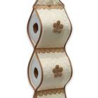 Porta Papel Higiênico Matelado C/ Aplicação e Aviamento Para 3 Rolos