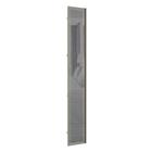 Porta para Closet com Vidro Reflecta Prata 40cm com Puxador Perfil Inox Luciane Móveis
