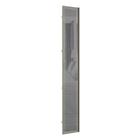 Porta para Roupeiro Closet Canto Individual 40cm Puxador Perfil Inox Vidro Reflecta Luciane Móveis