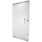 Porta Pivotante em Alumínio Puxador Oval Branco 227x115x10 cm Esquerda Nobre CRV