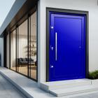 Porta Pivotante Lambril com Puxador Lado Direito Elite 240x150 Azul - Brimak