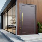 Porta Pivotante Lambril com Puxador Lado Esquerdo Elite 216x130cm Corten - Brimak