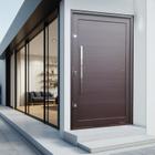 Porta Pivotante Lambril com Puxador Lado Esquerdo Elite 240x130 Corten - Brimak