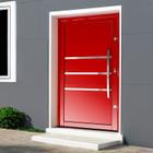 Porta Pivotante Lambril Evolution com Puxador Lado Direito Elite 216x120 Vermelho - Brimak