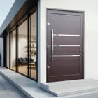 Porta Pivotante Lambril Evolution com Puxador Lado Direito Elite 240x130 Corten - Brimak