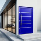 Porta Pivotante Lambril Premium com Puxador Lado Direito Elite 240x120 Azul - Brimak