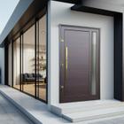 Porta Pivotante Lambril Visione com Puxador Lado Direito Elite 216x120cm Corten - Brimak