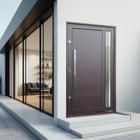 Porta Pivotante Lambril Visione com Puxador Lado Direito Elite 240cmx120cm Corten - Brimak