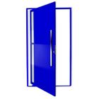 Porta Pivotante Lambril Visione com Puxador Super 210cm x 100cm Brimak