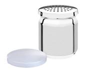 Porta queijo ralado utility em aco inox com tampa de plastico tramontina