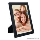 Porta retrato 10x15, bordas pretas, simples