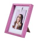 Porta Retrato Clip Glitter - Rosa 19,1 x 24,2 x 3 cm - Uatt