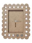 Porta Retrato MDF Cru Foto 10x15 Design Estrelas Star - Doce Art