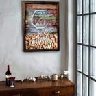 Porta Rolha de Vinho Quadro em Mdf 33x43 cm
