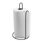 Porta Rolo Papel Toalha Suporte Vertical Mesa Preto