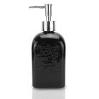 Porta Sabonete Sabão Dispensser Liquido Vidro Preto 400ml - Clink