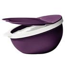 porta sal sem pezinho roxo e branco da tupperware