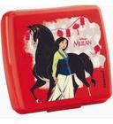 Porta sanduíche infantil mulan vermelho da tupperware