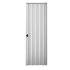 Porta Sanfonada de PVC Cinza Plasbil 210x80cm