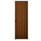 Porta Sanfonada de PVC Mogno Plasbil 210x60cm