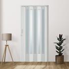 Porta Sanfonada pvc translucida 210x96 Branca