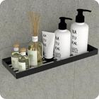 Porta Shampoo Inox Suporte De Parede Banheiro Preto MAX - HomeDecor