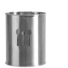 Porta Talher / Escorredor De Talher De Inox Redondo Viena Vado Hauskraft 12X10Cm