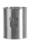 Porta Talher / Escorredor De Talher De Inox Redondo Viena Vazado Hauskraft 12X10Cm