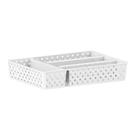 Porta talher rattan branco - Paramount