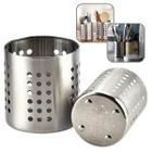 Porta Talheres Com Furos de Aço Inox 12cm