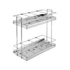 Porta Tempero Lateral Inox 4437 com Bandeja Inox e corrediça Galvanizada 160x495x480 mm Masutti Copat