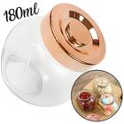 Porta Tempero Rose Gold Frasco de Vidro Tampa Rosca / Porta Condimentos 180ml