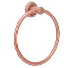 Porta Toalha Argola Mãos Rosto Metal Inox Rose Banheiro