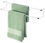 Porta toalha banheiro suporte para toalha duplo 60 cm Future 1668