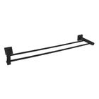 Porta Toalha De Banho Duplo 51Cm Inox Square Black - Ducon Metais