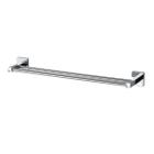 Porta Toalha Duplo Perflex Quadra Cromada