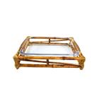 Porta Travessa Bambu Tigrado C/Pirex Retangular M 35x23Cm