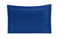 Porta travesseiro requinte liso 01 peça - azul royal