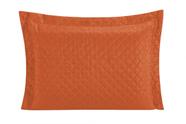 Porta travesseiro requinte liso 01 peça - laranja