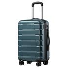 Porta USB Coolife Carry-on Spinner TSA Lock 28" Teal