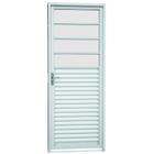 Porta Veneziana Aço Sasazaki 1 Folha com Vidros Horizontais Kompacta 217cmx87cmx6,5cm Branco