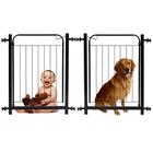 Portão Grade de Proteção para Pet e Bebê Com Trava Segurança Portas de 70 cm á 80 cm - Preto - Lojas RPM