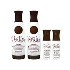 Portier Kit Cacao Shampoo e Máscara 1 litro + Cacao Mini