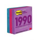 Post-it 76x76 edicao limitada anos 1990 (3 blocos 90 fls cada) colecao neon
