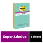 POST-IT Supernova 101MM X 152MM 3 Blocos de 90 Folhas 3M