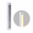 Poste Balizador de Jardim Externo Branco + LED T8 60cm Luz Quente ST2946 - starlumen