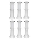 Poste Balizador Luminária Casa Jardim 35Cm Branco Kit 6