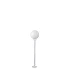 Poste de Jardim p10/b15 de 1,30m com Globo de VIdro Leitoso 15x28 Branco