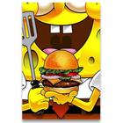 Poster Decorativo 42Cm X 30Cm A3 Brilhante Bob Esponja - Bd net collections