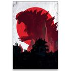 Poster Decorativo 42Cm X 30Cm A3 Brilhante Godzilla